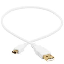 Kabel USB 2.0 A až Mini B 5kolíkový vysokorychlostní USB nabíječka