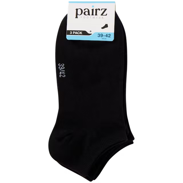 Ponožky do tenisek Pairz 3 páry černé