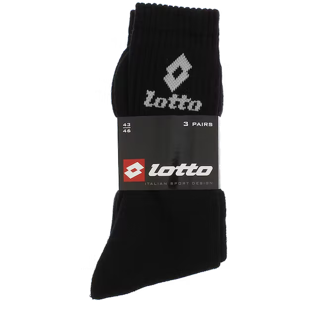 Sportovní ponožky Lotto 3 páry černé