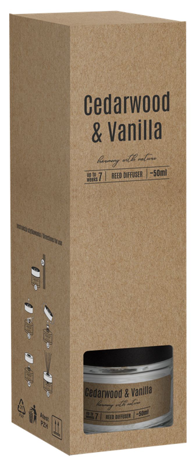 BISPOL vonný difuzér Cedarwood&Vanilla 50 ml