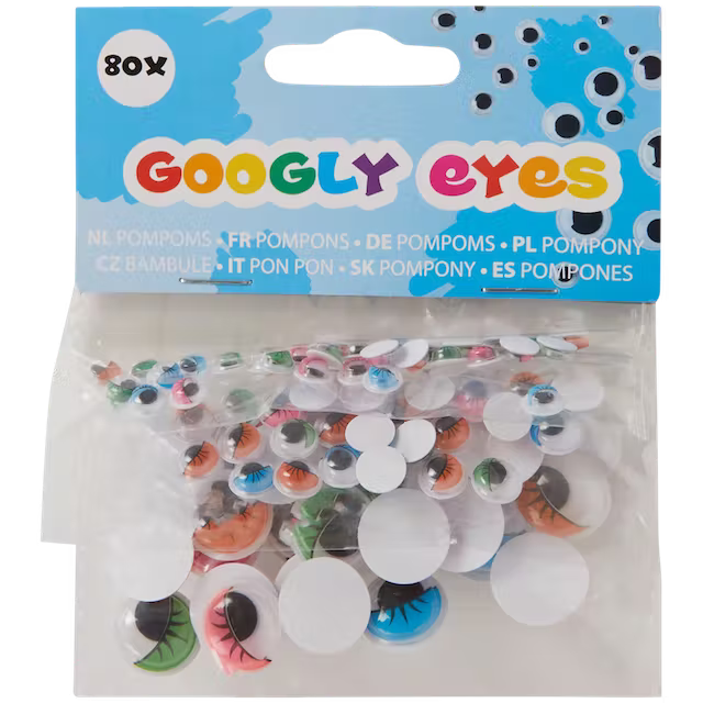 Pohyblivá očička Grafix 80 kusů