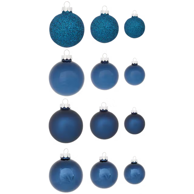 Skleněné vánoční ozdoby 34 kusů