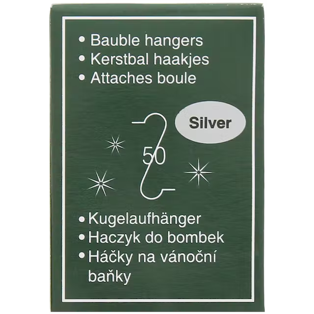 Háčky na vánoční ozdoby 50 kusů