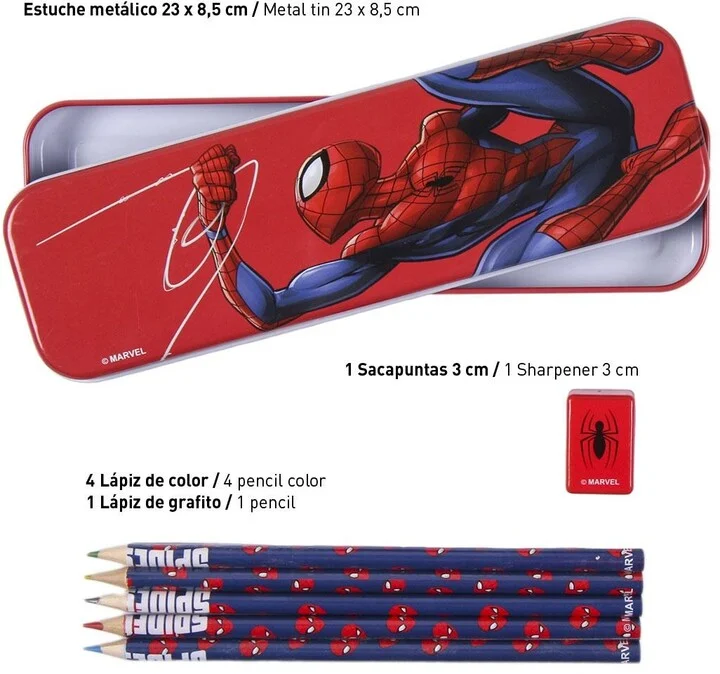 Školní set Cerdá Marvel: Spider-Man, 7 předmětů