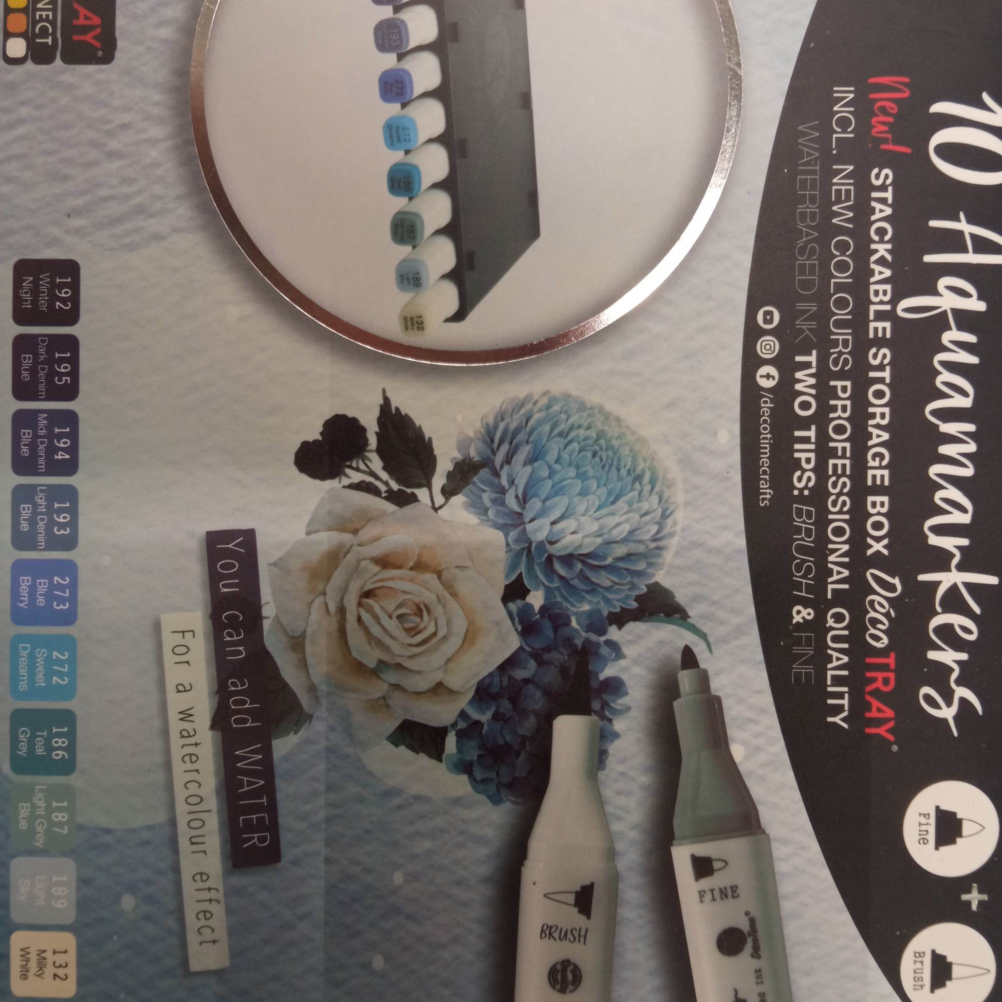 Fixy na vodní bázi DécoTime 10 kusů
