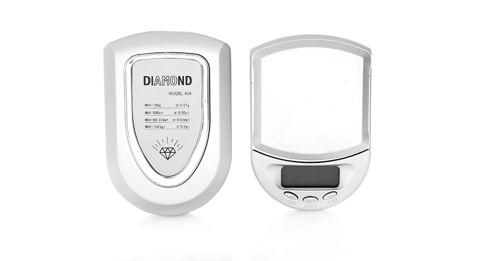 Přesná diamantová digitální kapesní váha