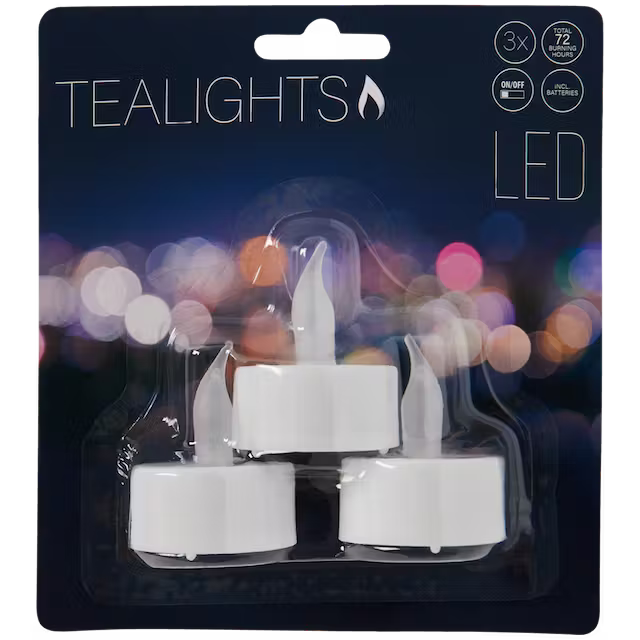 LED čajové svíčky 3 ks