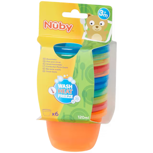 Misky na svačinu s víčky Nûby