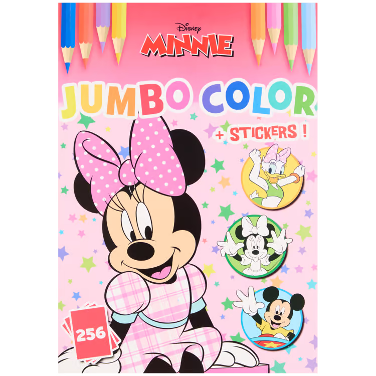 Knížka s omalovánkami a samolepkami Disney