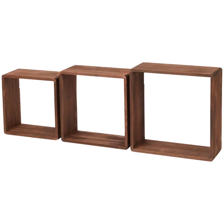 Dřevěné nástěnné policové boxy Home Accents