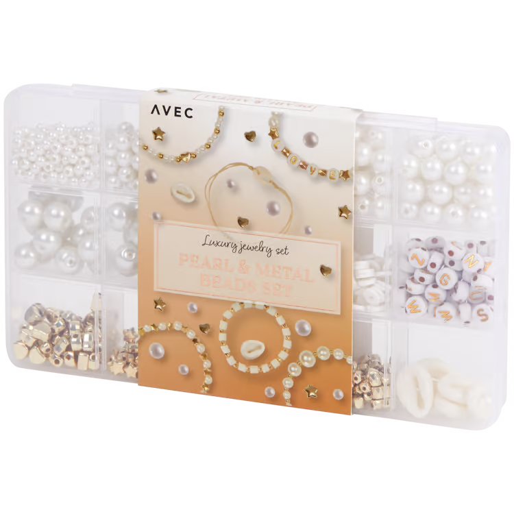Sada perel a korálků Avec