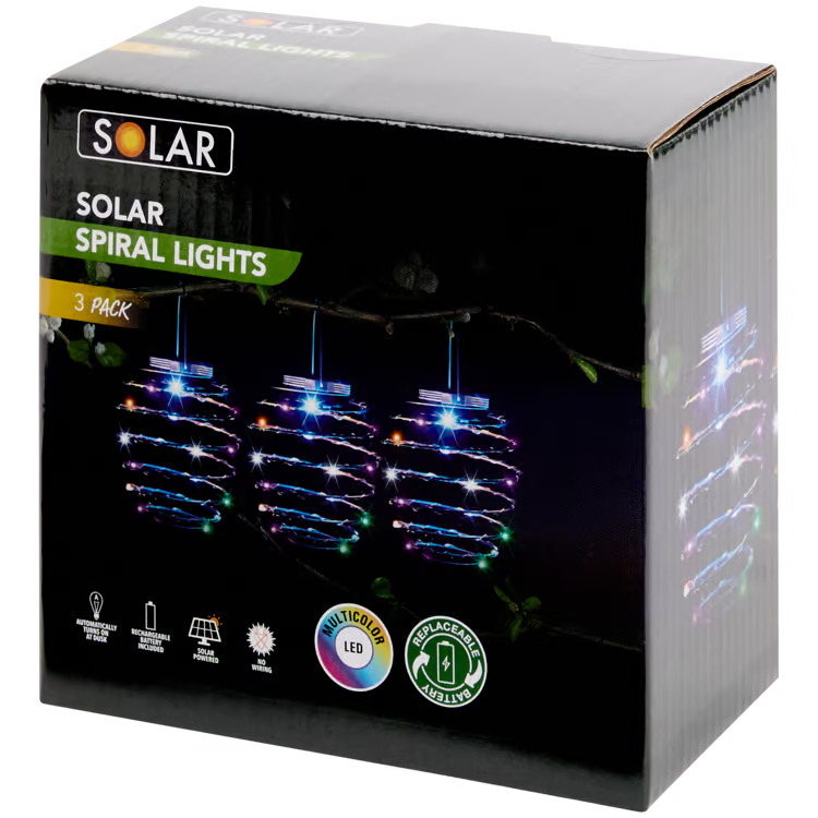 Spirálové solární osvětlení Solar