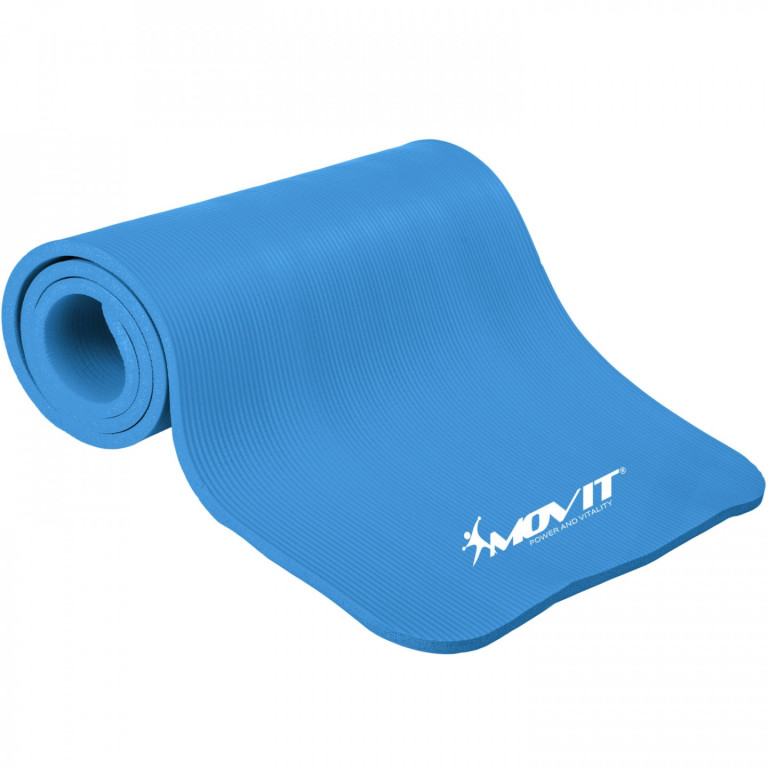 MOVIT gymnastická podložka na cvičení 183 x 60 x 1,0 cm - modrá