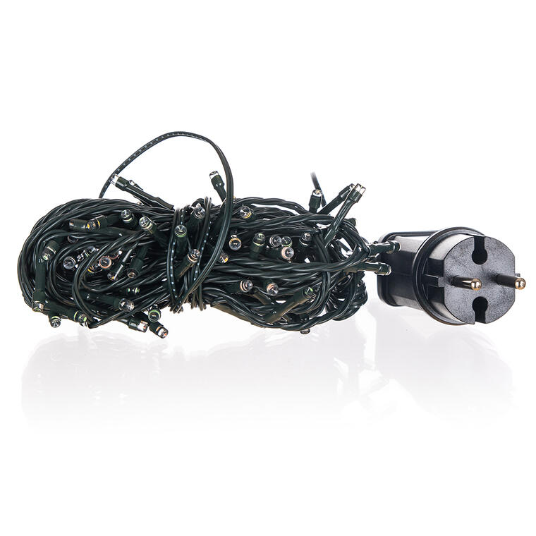 Světelný řetěz teplé bílé světlo, 80 LED, 6 + 3 m