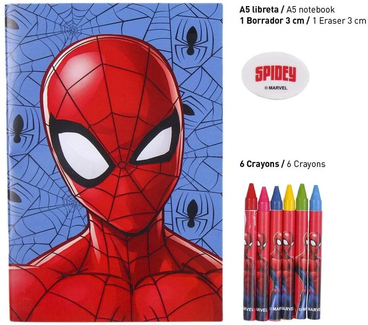 Školní set Cerdá Marvel: Spider-Man, 7 předmětů