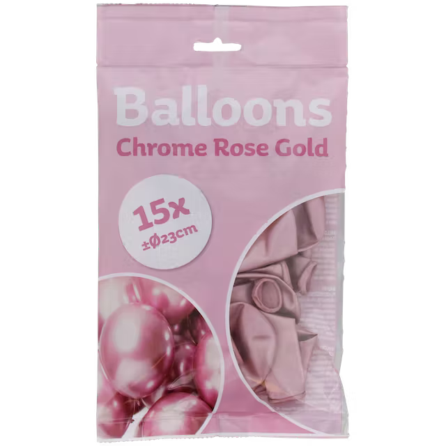 Chromové balónky 15 ks