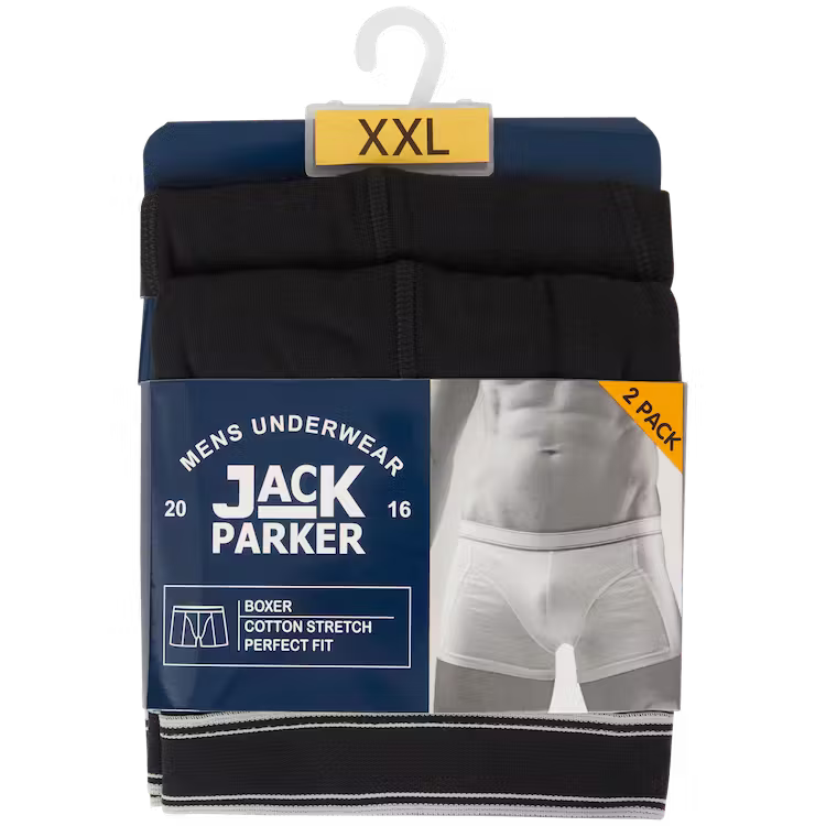 Boxerky Jack Parker 2 kusy černé