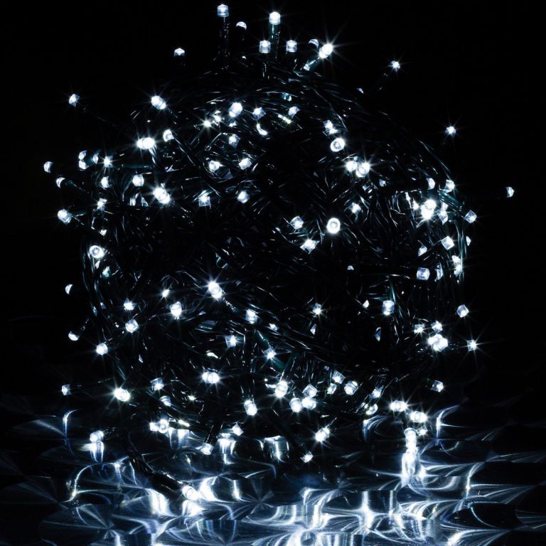 Vánoční LED osvětlení 10 m - studená bílá 100 LED