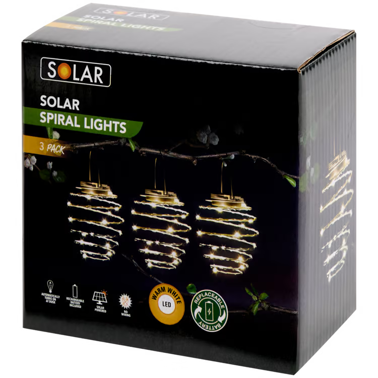 Spirálové solární osvětlení Solar
