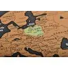 Velká Stírací mapa světa s vlajkami Deluxe 82 x 59 cm s příslušenstvím černá