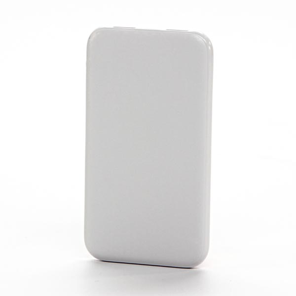 Powerbanka, Li-ion, 5V, 5000mAh, nabíjení mobilních telefonů aj., 2xkonektor, bílá