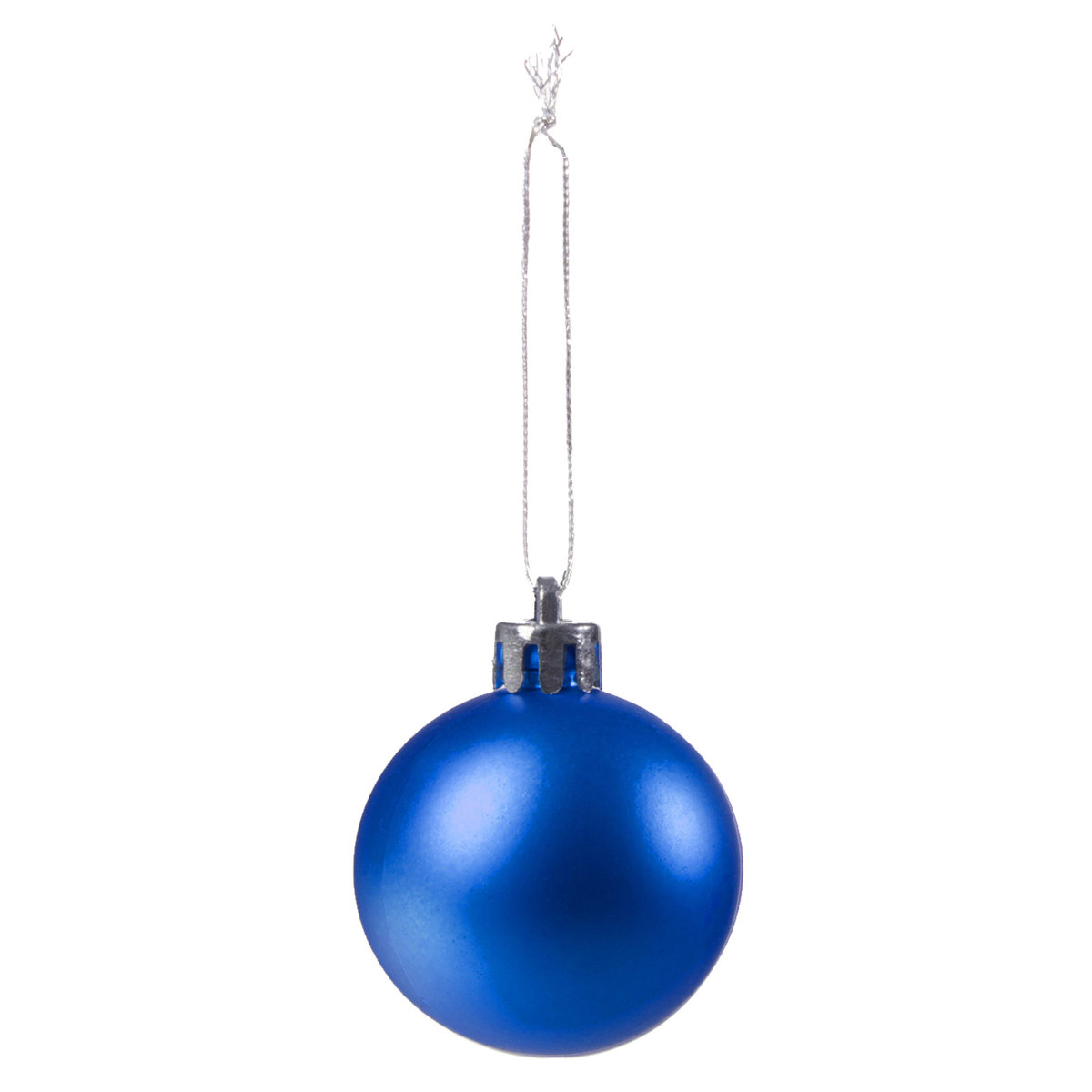 Vánoční baňky SPRINGOS, modré, 6 cm, 12 ks