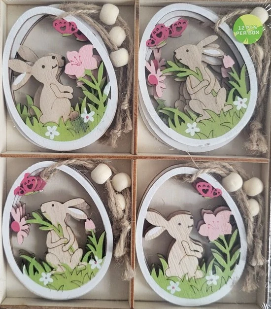 Dřevěná velikonoční ozdoba Home Accents