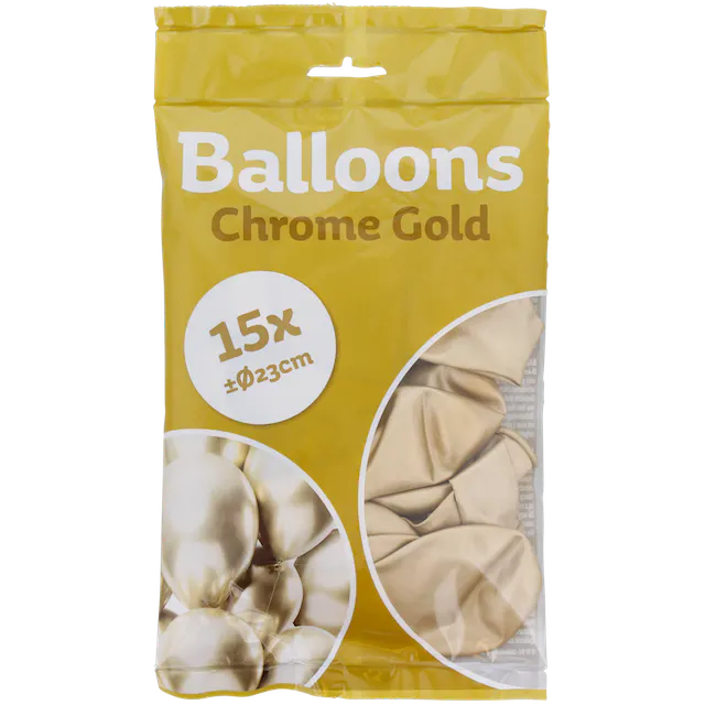 Chromové balónky 15 ks