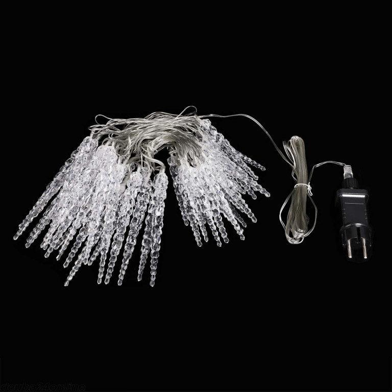 Světelný řetěz se 40 LED rampouchy