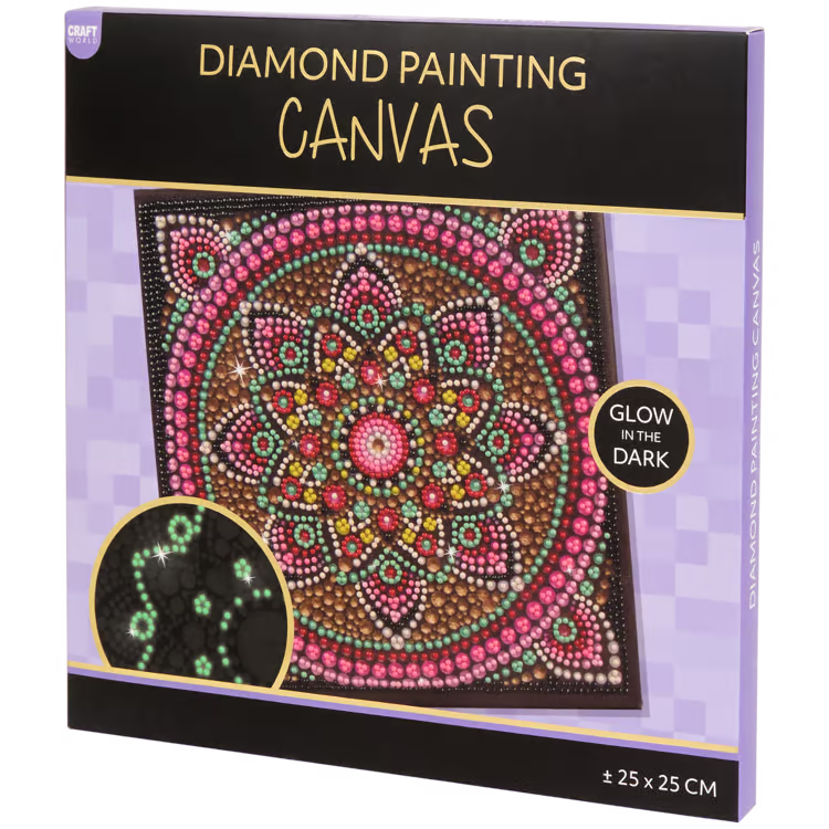 Diamantová malba svítící ve tmě