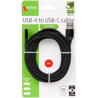 Nabíjecí a datový kabel Sologic USB-C