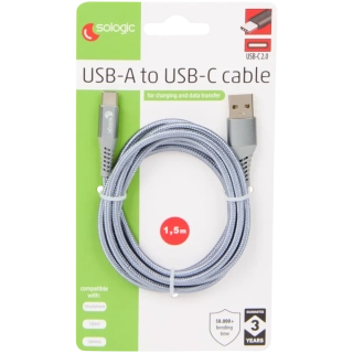 Nabíjecí a datový kabel Sologic USB-C