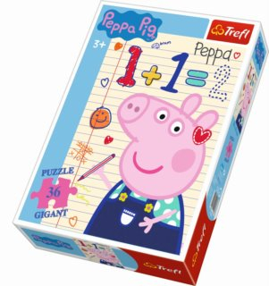 TREFL Puzzle Prasátko Peppa: Počítání GIGANT 36 dílků