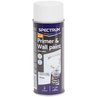 Barva ve spreji 2v1 Spectrum 400ml, bílá