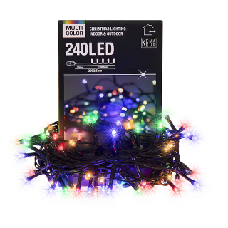 Barevné vánoční osvětlení 240 LED žárovek 20,9 m