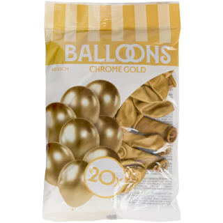 Chromované balónky 20 ks
