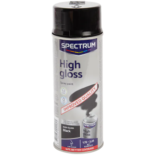 Barva s vysokým leskem ve spreji Spectrum černá 400 ml