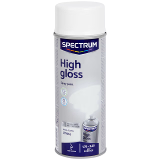 Barva s vysokým leskem ve spreji Spectrum bílá 400 ml