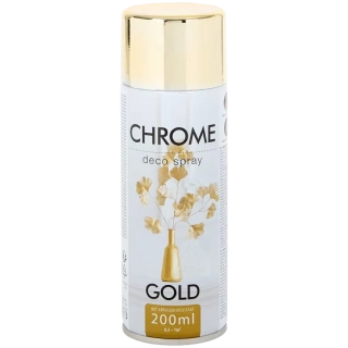 Chromová barva ve spreji 200 ml zlatá