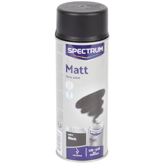 Matná barva ve spreji Spectrum černá 400 ml