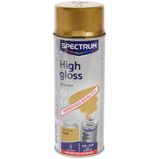 Barva s vysokým leskem ve spreji Spectrum zlatá 400 ml