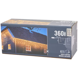 Osvětlení rampouchy 360 LED žárovek