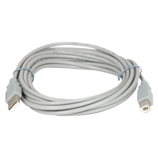 USB 2.0 kabel přívodní 4,5m, A-B, Gembird šedý