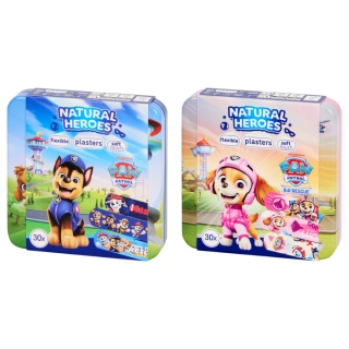 Dětské náplasti v plechovce Natural Heroes