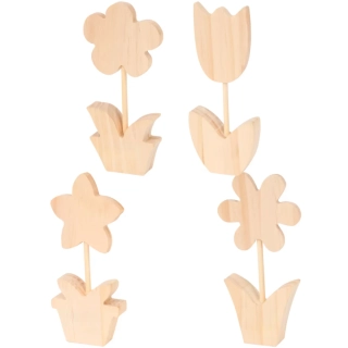 Dřevěná květina Hobby Flora
