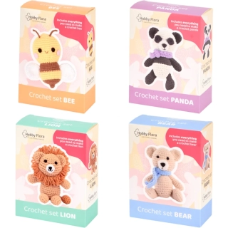 Uháčkuj si vlastní mini zvířátko Hobby Flora