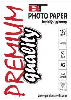 BT fotopapír lesklý A3 - 150g