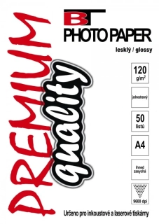BT fotopapír lesklý A4 -120g