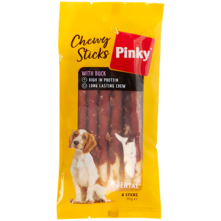Psí pamlsky Pinky Chewy Sticks 8 kusů kachna